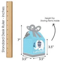 Big Dot Of Happiness Blue Elephant - Square Favor Gift Boxes - Boy Baby Shower Or Birthday Party Bow Boxes - Set Of 12 -Party Planers Store GUEST 8afd0368 7114 4031 8c04 be97e8f196a6