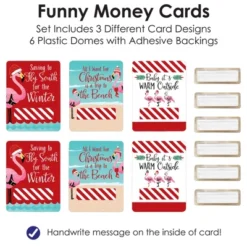 Big Dot Of Happiness Flamingle Bells DIY Assorted Tropical Christmas Party Cash Holder Gift Funny Money Cards Set Of 6 -Party Planers Store GUEST 8b4711ee 6629 4b2c aaf8 09db33ca07e3