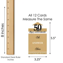 Big Dot Of Happiness We Still Do - 50th Wedding Anniversary - Anniversary Party Game Pickle Cards - Advice Conversation Starters Pull Tabs - Set Of 12 -Party Planers Store GUEST 8c5bc5b8 5101 439b 911b 5883548c837c