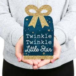 Big Dot Of Happiness Twinkle Twinkle Little Star - Square Favor Gift Boxes - Baby Shower Or Birthday Party Bow Boxes - Set Of 12 -Party Planers Store GUEST 8ca733c2 a0dd 4404 9461 acb1983b1043