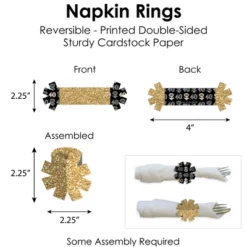 Big Dot Of Happiness Adult 40th Birthday - Gold - Birthday Party Paper Charger & Table Decorations Chargerific Kit For 8 12 Big Dot Of Happiness Adult 40th Birthday - Gold - Birthday Party Paper Charger & Table Decorations Chargerific Kit For 8 -Party Planers Store GUEST 8db8b089 a908 4e13 8359 12cce36f05e5