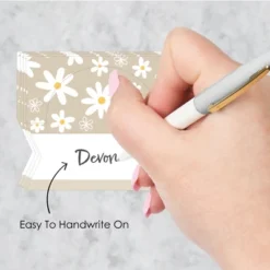 Big Dot Of Happiness Tan Daisy Flowers - Floral Party Tent Buffet Card - Table Setting Name Place Cards - Set Of 24 -Party Planers Store GUEST 8eee25b2 9ddc 40e0 861c a0a45d046954