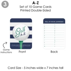 Big Dot Of Happiness Par-Tee Time - Golf - 4 Birthday Or Retirement Party Games - 10 Cards Each - Gamerific Bundle -Party Planers Store GUEST 8f070776 8f69 4e20 94e3 af5a64102f77