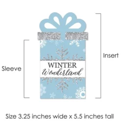 Big Dot Of Happiness Winter Wonderland - Snowflake Holiday Party And Winter Wedding Money And Gift Card Sleeves - Nifty Gifty Card Holders - Set Of 8 -Party Planers Store GUEST 8f46eb50 38e3 4cf5 b06a 859a67b019d4