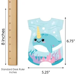 Big Dot Of Happiness Narwhal Girl - Picture Bingo Cards And Markers - Under The Sea Baby Shower Shaped Bingo Game - Set Of 18 -Party Planers Store GUEST 8f581152 0f57 402f 91f8 c9fb07b9bf5b