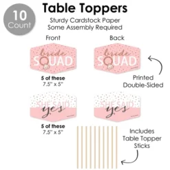 Big Dot Of Happiness Bride Squad - Rose Gold Bridal Shower Or Bachelorette Party Supplies Decoration Kit - Decor Galore Party Pack - 51 Pieces -Party Planers Store GUEST 8f7ed596 5976 4d3d af0c df9977408468