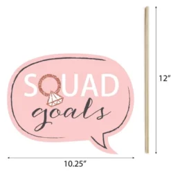 Big Dot Of Happiness Bride Squad - Rose Gold Bridal Shower Or Bachelorette Party Photo Booth Props Kit - 20 Count -Party Planers Store GUEST 8fa78664 fded 4129 b29d db106526be8e