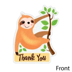 Big Dot Of Happiness Let's Hang - Sloth - Shaped Thank You Cards - Baby Shower Or Birthday Party Thank You Note Cards With Envelopes - Set Of 12 8 Big Dot Of Happiness Let's Hang - Sloth - Shaped Thank You Cards - Baby Shower Or Birthday Party Thank You Note Cards With Envelopes - Set Of 12 -Party Planers Store GUEST 900de2b8 a818 4288 bb94 b58649ecfd64