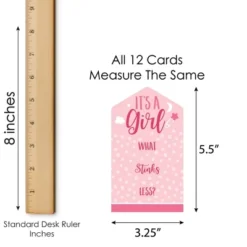 Big Dot Of Happiness Baby Girl - Pink Baby Shower Game Pickle Cards - Conversation Starters Pull Tabs - Set Of 12 -Party Planers Store GUEST 903e9dbe 173c 4493 be2d e8f8ecf3ee67