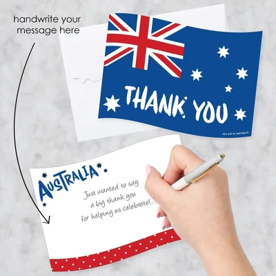 Big Dot Of Happiness Australia Day - Shaped Thank You Cards - G'Day Mate Aussie Party Thank You Note Cards With Envelopes - Set Of 12 3 Big Dot Of Happiness Australia Day - Shaped Thank You Cards - G'Day Mate Aussie Party Thank You Note Cards With Envelopes - Set Of 12