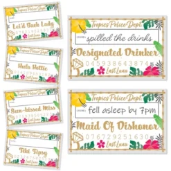 Big Dot Of Happiness Last Luau - Tropical Bachelorette Party And Bridal Shower Mug Shots - Photo Booth Props Kit - 20 Count -Party Planers Store GUEST 90f35bbf 2c06 4121 8767 974c3f5711e9