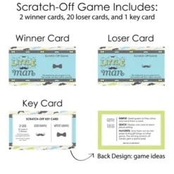 Big Dot Of Happiness Dashing Little Man Mustache - Baby Shower Or Birthday Party Game Scratch Off Cards - 22 Count -Party Planers Store GUEST 90f8864a 85ef 4344 9768 fdf2f66a6060