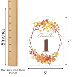 Big Dot Of Happiness Fall Foliage Bride - Autumn Leaves Bridal Shower And Wedding Party Double-Sided 5 X 7 Inches Cards - Table Numbers - 1-20 15 Big Dot Of Happiness Fall Foliage Bride - Autumn Leaves Bridal Shower And Wedding Party Double-Sided 5 X 7 Inches Cards - Table Numbers - 1-20 -Party Planers Store GUEST 911474b6 b27d 4b45 b1cd 6f1ebebd69b1