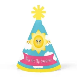 Big Dot Of Happiness You Are My Sunshine - Mini Cone Baby Shower Or Birthday Party Hats - Small Little Party Hats - Set Of 8 -Party Planers Store GUEST 91937cb4 b820 4257 aa8c 31433ddae085