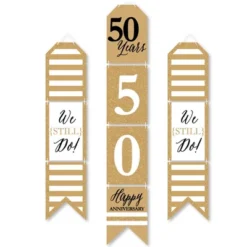 Big Dot Of Happiness We Still Do - 50th Wedding Anniversary - Hanging Vertical Paper Door Banners - Party Wall Decoration Kit - Indoor Door Decor -Party Planers Store GUEST 91a12e65 ab9f 44c7 a960 de980f76a4d7