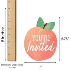 Big Dot Of Happiness Sweet As A Peach - Shaped Fill-In Invitations - Fruit Themed Baby Shower Or Birthday Party Invitation Cards With Envelopes 12 Ct -Party Planers Store GUEST 91ad0c79 960f 4007 94ca b79d024a8415