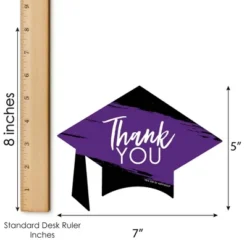 Big Dot Of Happiness Purple Grad - Best Is Yet To Come - Shaped Thank You Cards - Purple Grad Party Thank You Note Cards With Envelopes - Set Of 12 -Party Planers Store GUEST 91b7c73a 2644 4e6a 8ffd 6d0fe7768b8b