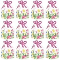 Big Dot Of Happiness Wildflowers - Square Favor Gift Boxes - Boho Floral Party Bow Boxes - Set Of 12 -Party Planers Store GUEST 91e2d33d 4ba5 40a5 b690 6a42ec1d9b23