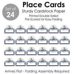 Big Dot Of Happiness Ahoy - Nautical - Baby Shower Or Birthday Party Tent Buffet Card - Table Setting Name Place Cards - Set Of 24 11 Big Dot Of Happiness Ahoy - Nautical - Baby Shower Or Birthday Party Tent Buffet Card - Table Setting Name Place Cards - Set Of 24 -Party Planers Store GUEST 91e317a0 b564 4d7f 92a7 77a3e2a7fc6a