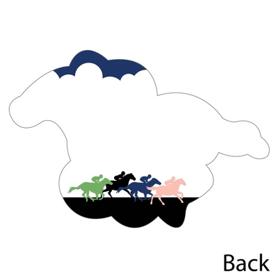 Big Dot Of Happiness Kentucky Horse Derby - Shaped Thank You Cards - Horse Race Party Thank You Note Cards With Envelopes - Set Of 12 5 Big Dot Of Happiness Kentucky Horse Derby - Shaped Thank You Cards - Horse Race Party Thank You Note Cards With Envelopes - Set Of 12 - Image 3