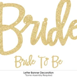 Big Dot Of Happiness Boho Botanical Bride - Bridal Shower & Wedding Party - 36 Banner Cutouts & No-Mess Real Gold Glitter Bride-To-Be Banner Letters -Party Planers Store GUEST 94352faf e4bd 4a00 953e eeb707c4ff5c