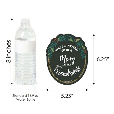 Big Dot Of Happiness Rustic Merry Friendsmas - Shaped Fill-in Invitations - Friends Christmas Party Invitation Cards With Envelopes - Set Of 12 5 Big Dot Of Happiness Rustic Merry Friendsmas - Shaped Fill-in Invitations - Friends Christmas Party Invitation Cards With Envelopes - Set Of 12 - Image 3