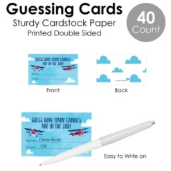 Big Dot Of Happiness Taking Flight - Airplane - How Many Candies Vintage Plane Baby Shower Or Birthday Party Candy Guessing Game -Party Planers Store GUEST 94870228 39bf 4ffa bc05 93ab06867e99