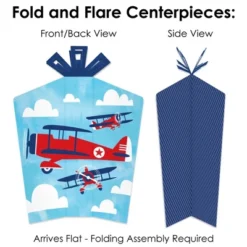 Big Dot Of Happiness Taking Flight - Airplane - Vintage Plane Baby Shower Or Birthday Party Decor And Confetti - Terrific Table Centerpiece Kit 30 Ct -Party Planers Store GUEST 94930b4d 77e2 4e8d b8f1 e08e6d4b10ea