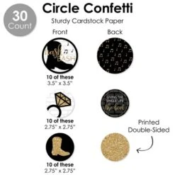 Big Dot Of Happiness Nash Bash - Nashville Bachelorette Party Supplies Decoration Kit - Decor Galore Party Pack - 51 Pieces -Party Planers Store GUEST 94a218d0 79fc 46ce 92cd 5b66259a4a74