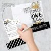 Big Dot Of Happiness 1st Birthday Little Mr. Onederful - Shaped Fill-In Invites - Boy First Birthday Party Invitation Cards With Envelopes - Set Of 12