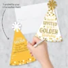 Big Dot Of Happiness Golden Birthday - Shaped Fill-In Invitations - Happy Birthday Party Invitation Cards With Envelopes - Set Of 12 -Party Planers Store GUEST 968d9069 b7a2 4f9e b899 737087d38555