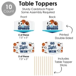 Big Dot Of Happiness Go, Fight, Win - Sports - Baby Shower Or Birthday Party Supplies Decoration Kit - Decor Galore Party Pack - 51 Pieces -Party Planers Store GUEST 96fc0c56 6ddb 4a3c ab5f 1f832345f19e