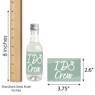 Big Dot Of Happiness Sage Green Elegantly Simple - Mini Wine & Champagne Bottle Label Stickers - Wedding Or Bridal Shower Guest Party Favor Gift 16 Ct 7 Big Dot Of Happiness Sage Green Elegantly Simple - Mini Wine & Champagne Bottle Label Stickers - Wedding Or Bridal Shower Guest Party Favor Gift 16 Ct - Image 5