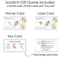 Big Dot Of Happiness Let's Be Fairies - Fairy Garden Birthday Party Game Scratch Off Cards - 22 Count -Party Planers Store GUEST 97538c26 abc9 48f2 89a2 bbd65f6d36b9