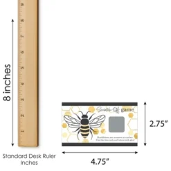 Big Dot Of Happiness Little Bumblebee - Bee Baby Shower Or Birthday Party Game Scratch Off Cards - 22 Count -Party Planers Store GUEST 97882589 6a16 4ac1 8c27 230f602145eb