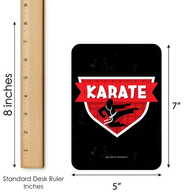Big Dot Of Happiness Karate Master - Bingo Cards And Markers - Martial Arts Birthday Party Shaped Bingo Game - Set Of 18 5 Big Dot Of Happiness Karate Master - Bingo Cards And Markers - Martial Arts Birthday Party Shaped Bingo Game - Set Of 18 - Image 3