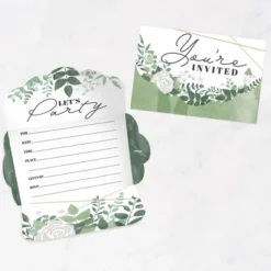 Big Dot Of Happiness Boho Botanical - Fill-In Cards - Greenery Party Fold And Send Invitations - Set Of 8 -Party Planers Store GUEST 984ff724 5ab5 4182 a5c0 e91a3489b0ad