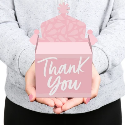 Big Dot Of Happiness Pink Elegantly Simple - Treat Box Party Favors - Guest Party Favors Goodie Gable Boxes - Set Of 12 8 Big Dot Of Happiness Pink Elegantly Simple - Treat Box Party Favors - Guest Party Favors Goodie Gable Boxes - Set Of 12 - Image 6