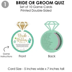 Big Dot Of Happiness Final Fiesta - 4 Bridal Shower Games - 10 Cards Each - Gamerific Bundle -Party Planers Store GUEST 98626415 46f2 4132 bff7 e6dbbe853d55