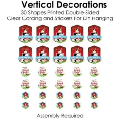 Big Dot Of Happiness Farm Animals - Barnyard Baby Shower Or Birthday Party DIY Dangler Backdrop - Hanging Vertical Decorations - 30 Pieces 10 Big Dot Of Happiness Farm Animals - Barnyard Baby Shower Or Birthday Party DIY Dangler Backdrop - Hanging Vertical Decorations - 30 Pieces -Party Planers Store GUEST 986a9f87 c092 48ff a25f e5da79093378