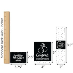 Big Dot Of Happiness Mr. And Mrs. - Black And White Wedding Or Bridal Shower Decorations - Beverage Bar Kit - 34 Pieces -Party Planers Store GUEST 98d9e4b9 9eb3 47ec 93cc 903581db5703