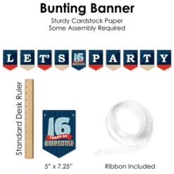 Big Dot Of Happiness Boy 16th Birthday - Sweet Sixteen Birthday Party Supplies Decoration Kit - Decor Galore Party Pack - 51 Pieces 10 Big Dot Of Happiness Boy 16th Birthday - Sweet Sixteen Birthday Party Supplies Decoration Kit - Decor Galore Party Pack - 51 Pieces -Party Planers Store GUEST 99325948 c9fd 4708 b14e 5210ccce2742