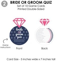 Big Dot Of Happiness Last Sail Before The Veil - 4 Nautical Bridal Shower Games - 10 Cards Each - Gamerific Bundle -Party Planers Store GUEST 9937873b 3cd0 43a2 a7c5 a81800dafd55