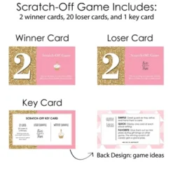 Big Dot Of Happiness Two Much Fun - Girl - 2nd Birthday Party Game Scratch Off Cards - 22 Count -Party Planers Store GUEST 9957cb8e 94eb 4084 9fcc 890a393b8611
