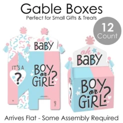 Big Dot Of Happiness Baby Gender Reveal - Treat Box Party Favors - Team Boy Or Girl Party Goodie Gable Boxes - Set Of 12 -Party Planers Store GUEST 99a6d437 cdc3 4a0d ad10 4b25fd8e5ed9