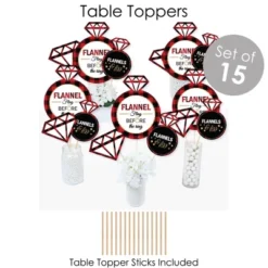 Big Dot Of Happiness Flannel Fling Before The Ring - Buffalo Plaid Bachelorette Party Supplies - Banner Decoration Kit - Fundle Bundle -Party Planers Store GUEST 99d3d4d2 17e9 424e b8a7 06087c0545e5