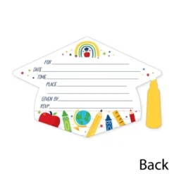 Big Dot Of Happiness Elementary Grad - Shaped Fill-In Invitations - Kids Graduation Party Invitation Cards With Envelopes - Set Of 12 -Party Planers Store GUEST 9a388b69 f155 467c b30f 05c1a52bed0c