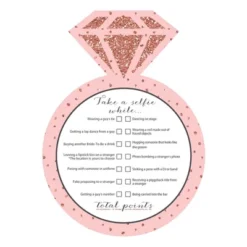 Big Dot Of Happiness Bride Squad - Selfie Scavenger Hunt - Rose Gold Bridal Shower Or Bachelorette Party Game - Set Of 12