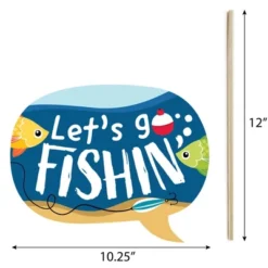 Big Dot Of Happiness Let's Go Fishing - Fish Themed Birthday Party Or Baby Shower Photo Booth Props Kit - 20 Count -Party Planers Store GUEST 9ae2685d 6c8e 453d 969e 59698f452960