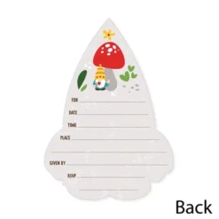 Big Dot Of Happiness Garden Gnomes - Shaped Fill-In Invitations - Forest Gnome Party Invitation Cards With Envelopes - Set Of 12 -Party Planers Store GUEST 9bfd209f 4176 43af b3b5 b5928ebe4f7c